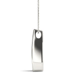 3-Stone Round Diamond Pendant Necklace