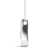 3-Stone Round Diamond Pendant Necklace