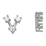 Diamond 3-Stone Round Pendant