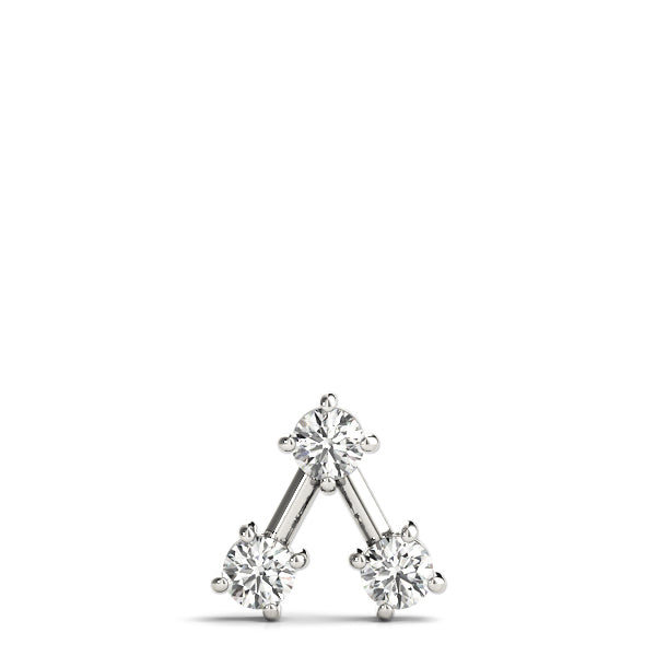 Diamond 3-Stone Round Pendant