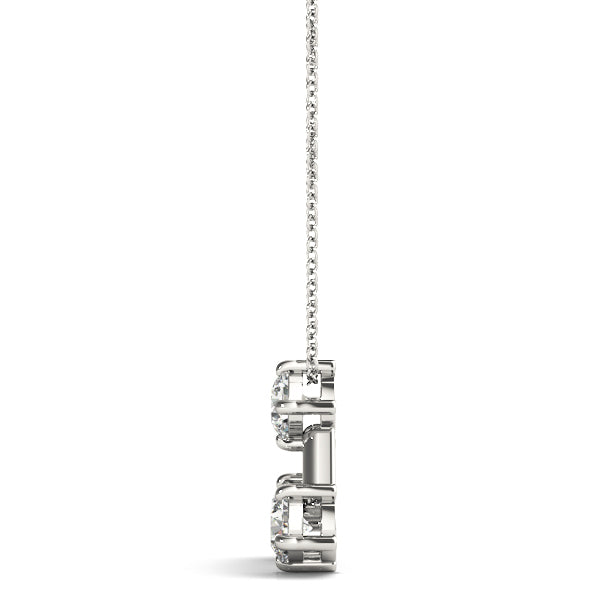 Diamond 3-Stone Round Pendant