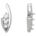 0.50 CTW Round Diamond Three-Stone Pendant