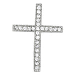 Multi-Diamond Religious Cross Pendant