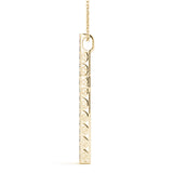 18K Yellow Gold Diamond Cross Pendant