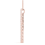 Rose Gold Diamond Cross Pendant - 0.25 ctw