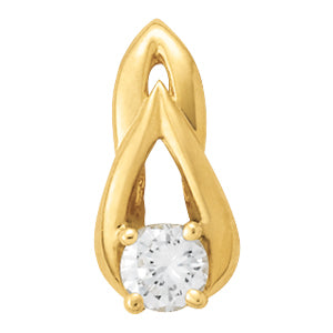 0.33 CT Round Diamond Solitaire Pendant