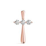 Rose Gold 0.45ctw Round Diamond Fashion Pendant