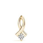 14K Yellow Gold 0.35ct Round Diamond Pendant