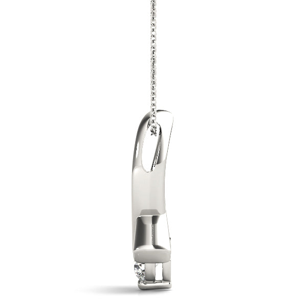 0.35 CT Round Diamond Solitaire Pendant
