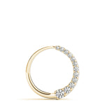 14K Yellow Gold Diamond Journey Pendant Necklace