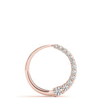 14K Rose Gold Diamond Journey Pendant