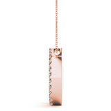 14K Rose Gold Diamond Journey Pendant