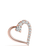 14K Rose Gold Round Diamond Fashion Pendant