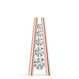14K Rose Gold Diamond Journey Pendant