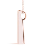 14K Rose Gold Diamond Journey Pendant
