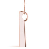 14K Rose Gold Diamond Journey Pendant
