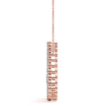 14K Rose Gold Diamond Journey Pendant