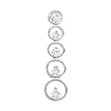 0.6 CTW Round Diamond Journey Pendant