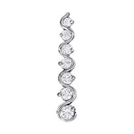 0.50 CT Round Diamond Journey Pendant