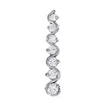 0.50 CT Round Diamond Journey Pendant