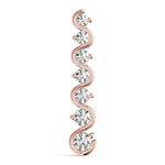 14K Rose Gold Diamond Journey Pendant