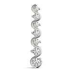 0.50 CT Round Diamond Journey Pendant