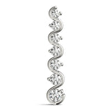 0.50 CT Round Diamond Journey Pendant