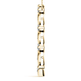 14K Yellow Gold Round Diamond Pendant