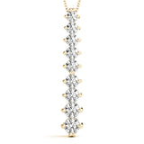 14K Yellow Gold Diamond Journey Pendant