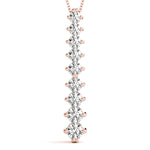 14K Rose Gold Diamond Journey Pendant