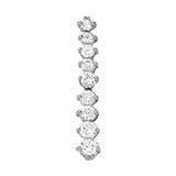 Round Diamond Journey Pendant