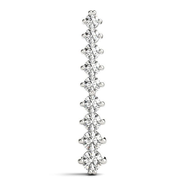 Round Diamond Journey Pendant