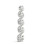 0.50 CT Round Diamond Journey Pendant