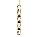 14K Yellow Gold Diamond Journey Pendant