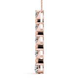 14K Rose Gold Diamond Journey Pendant