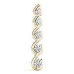 14K Yellow Gold Diamond Journey Pendant