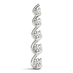 0.6 CTW Round Diamond Journey Pendant