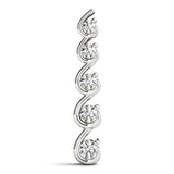0.6 CTW Round Diamond Journey Pendant