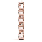 14K Rose Gold Diamond Journey Pendant