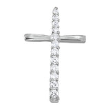 Multi-Diamond Cross Pendant