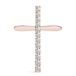 14K Rose Gold Multi-Diamond Fashion Pendant