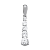 0.8 CTW Diamond Journey Pendant