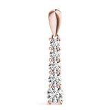 14K Rose Gold Diamond Journey Pendant