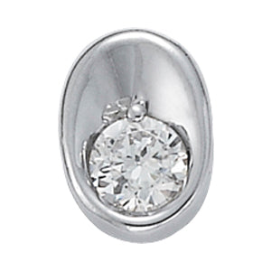 1/2 CT Platinum Round Diamond Solitaire Pendant