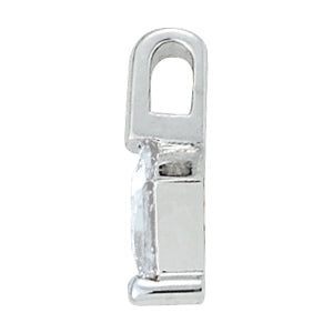 Square Diamond Solitaire Pendant