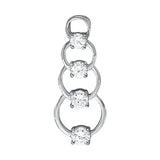 Diamond Journey Pendant in Fine Metals