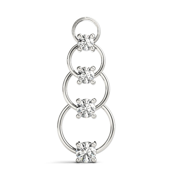Diamond Journey Pendant in Fine Metals