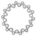 Round Diamond Circle Pendant in Gold