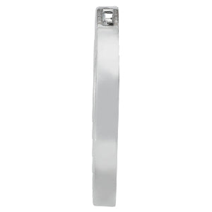Platinum White Diamond Circle Pendant