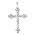 Multi-Diamond Religious Cross Pendant